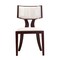 Manhattan Comfort Pulitzer Dining Chair (Set of Two) in Pearl White and Walnut DC001-PW - alternate 2